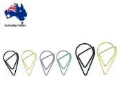 100 pcs Planner Paperclips Tear Drop Shape Paper Clip Black Green Purple medium