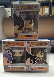Funko Dragon Ball Set of 3 ( Gogeta - Goku - Trunks )