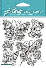 Jolee's Boutique Dimensional Stickers, Butterfly Bling