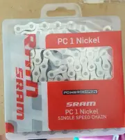 Single Speed Bike Chain - SRAM PC 1 Nickel incl Snap Lock Connector