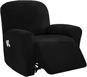 Recliner Couch Slipcovers 4-Pieces Stretch Recliner Chair Cover with Pockets 1Seat Sofa Cover Recliner Lazy Boy Furniture Protector for Living Room (Color : #11)