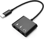 Cubilux USB C Audio Interface for Recording/Podcasting/Streaming, 3-in-1 Interface for Recording Music with 44.1KHz/24-Bit ADC, Compatible with iPad 10 iPad Pro, Samsung S22/S21/S20-No Need Power