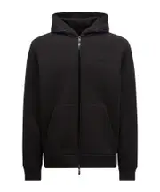 Moncler Zip-Up Hoodie S,M black