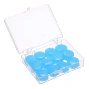 12 Pcs Silicone Earplugs, Ear Plugs for Sleeping Noise Cancelling, Blue