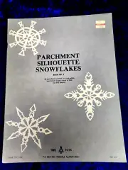 Parchment Paper Snipping Silhouette Snowflakes TREE TOYS No. 5