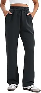 [CRZ YOGA] SoftAura Wide Leg Sweatpants Women Modal High Waisted Lounge Travel Casual Sweat Pants with Pockets Drawstring