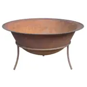 Jumbuck™ XL Outdoor Rustic Design Fire Pit Firepit Cast Iron INCLUDES Stand