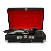 Crosley Cruiser Bluetooth Vinyl Record Player Turntable 33.3, 45, 78 RPM Black