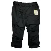 All in Motion Women Pants Snow Insulated Wind Water Resistant Black 3X