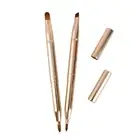 Double-headed Retractable Lip Brush Eye Liner Eyeshadow Eyebrow Brush 、 LmY^x _t