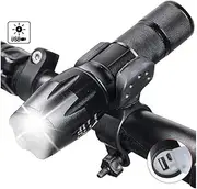Flashlight Bike Light 8000 Lumens Bicycle Lamps USB Led Flashlight L2 Front Torch Rechargeable Cycling Lights Waterproof Lamp+ Bike Mount,A,A