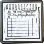 Midori 35399006 Stamp, Penetrating Stamp, Calendar Pattern