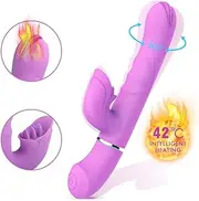 Upgraded Heating Cli^torial Sucking Toy for Women with 7 Licking Patterns Modes Tongue Simulator Vibrating Toy，Oral Tongue Stimulator T-Shirt