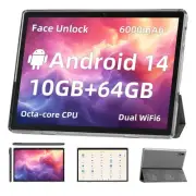 Android 14 Tablet,10 inch Tablets, Octa Core CPU, 10GB+64GB+512GB Expansion, ...
