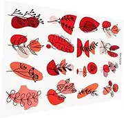 ARTSEWPLY 1 Sheet DIY Polymer Clay Transfer Paper for Floral Designs Cold Transfer Printing for Unique Earrings Enhance Creations with Vibrant Patterns for Crafting and Art Projects