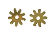 Pair Brass Spur Rowels No 41 / 1.1/16" 9 Points Cowboy Boots Replacement
