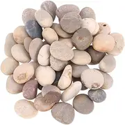 Gatuida 50PCS DIY Polishing Pebbles Mixed Color Hand Painted Cartoon Stones for Creative Childrens Art Projects for Drawing and Painting Rocks