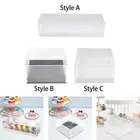 Acrylic Pastry Display Case Rectangular Bread Bin for Kitchen Counter Pantry