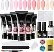 Nail Glue Gel | Extra Strong Nail Extension Glue Gel - Multifunctional Fingernail Polish Base Tips Art for Professionals Beginners Enthusiasts