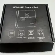 Capture Card for Nintendo Switch with 4K Pass-Through, USB3.0 1080P 60FPS HDMI V