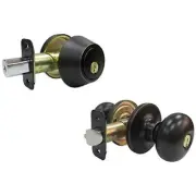 Combination Lockset, Aged Bronze