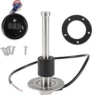 X AUTOHAUX Fuel Sending Unit and Gauge Kit Boat Fuel Sending Unit Marine Fuel Sender Unit Metal 150mm 5.91" Length 1 Set Silver Tone Black 0-190 Ohm