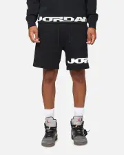 [JORDAN] Jordan Jumpman Mvp Fleece Shorts Black/sail - Size 3XL 3XL Black/Sail