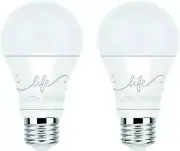 Smart LED Light Bulb C by GE A19 C-Life 2-Pack Works with Alexa & Google Home
