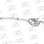 Redback Mufflers Bolt-On to suit Mercedes C250Td 2.5L Turbo Diesel RM - M5536