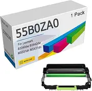 55B0ZA0 Drum Unit Compatible for Lexmark B3340dw B3442dw MS331dn MS431dn Printers, High Yield Remanufactured Drum Unit, with Chip,Black-40000 Pages