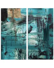 Ready2HangArt Bueno Exchange LXXI 2pc Wrapped Canvas Wall Art by Tristan Scott