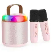 Mini Karaoke Machine Bluetooth-Compatible with Wireless Microphone Wireless