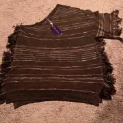Ralph Lauren Collection Purple Label. One Off Shoulder. Size M. BWT. Brown