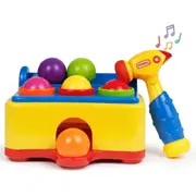 Pound a Ball Toy for Toddlers 1-3 Year Old - Babies Play with Toy Hammer & 6 Balls