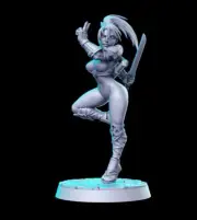 Taki - RN Estudio - Soul Caliber Fanart - Resin Female Ninja D&D RPG Miniature