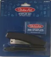 Stapler Set, Home, School, Business, 200 staples included. BLACK!!!!!!!!