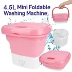 4.5L Mini Washing Machine Foldable Washing Bucket Portable Travel Laundry Machin