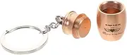 GANAZONO Urn Pet Ashes Key Ornaments Key Decors Mini Ashes Key Chain Pet Ashes Container Mini Ashes Container Key Pendant Key Chain Ornaments Key Chain Charms Pet Ashes Pendant Golden Metal