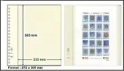 1 Lindner DT802112P Dt-Blanko-Blätter Blank Sheets 2 X 1 Pocket 305x223mm