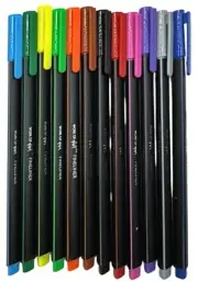 12pck Drawing Pen Fine liner ULTRA FINE Line Pen in 12 Colours Extra Fine Tip