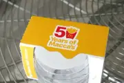 MCDONALD'S GLASS CUP 50 YEARS ANNIVERSARY MACCAS GLASS Cup