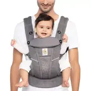 Ergobaby All Carry Positions Breathable Mesh Baby Carrier - Graphite Grey