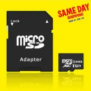 Micro 64GB Class 10 TF Memory Card with Micro TF to SD Memory Card Adapter
