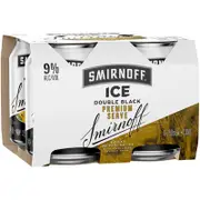 [Smirnoff] Smirnoff Ice Double Black 4 Pack 9% Can 250mL