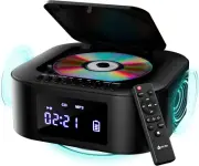 Boombox E1 - CD Player Portable Audio System + Extra BASS with Subwoofer + FM Ra