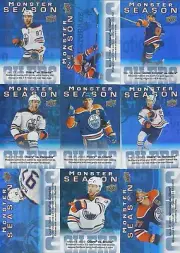 2023-24 Upper Deck Lot of 9 Connor McDavid Monster Season Inserts All Different
