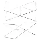 2 Pcs Acrylic Book Stand, Transparent Cook Book Stand (Clear, 11x6.1″)