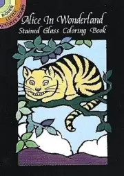 Alice in Wonderland Stained Glass C (Dover Stained Glass Coloring Book)