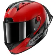 Aeron-GP Blank SP DRA Carbon Red Anthracite Glossy Full Face Helmet