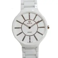在飛比找momo購物網優惠-【艾寶】真薄系列陶瓷晶鑽腕錶(白色/黑色)